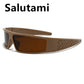 one piece arc rectangle black sunglasses