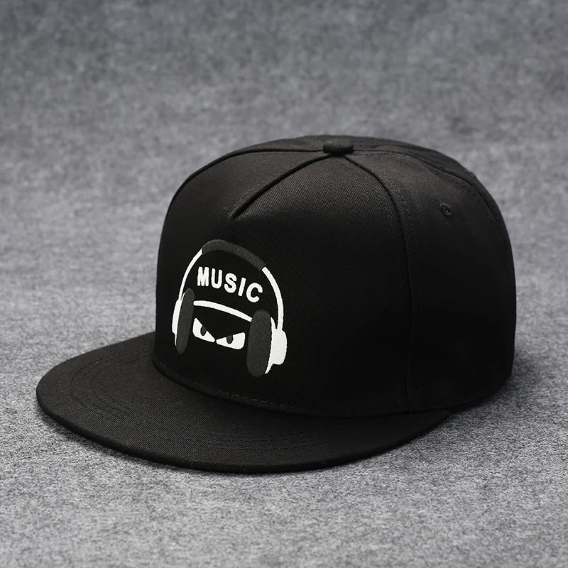 Funky Men's Letter Embroidery Tide All-match Flat Brim Baseball Cap Hip-hop Hat