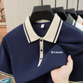 Business Casual Men's Letter Print Polo Shirt Summer Men's Wear
