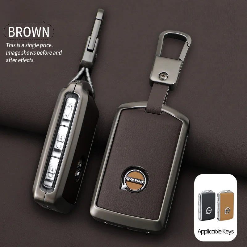 Zine Alloy Car Key Case Shell Cover For Volvo XC60 Protection Accessory