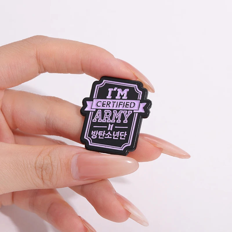 Korean Singer Group Enamel Pins Cartoon Funny Creative Brooches Metal Decorative Lapel Badge Jewelry Pin for Fans Friends