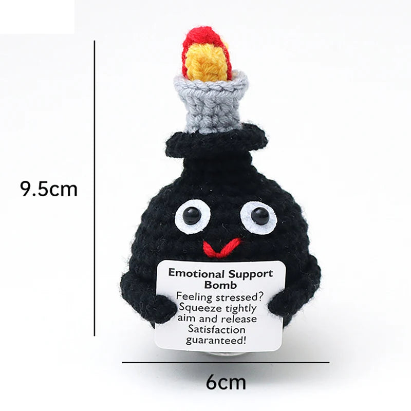 Handmade Mini Doll Funny Wool Gift for Friends or Lover Emotional Support Plant