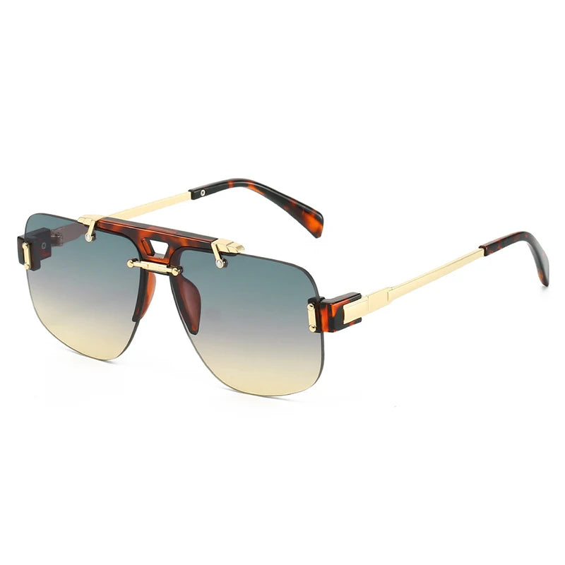 New Square Rimless Sunglasses