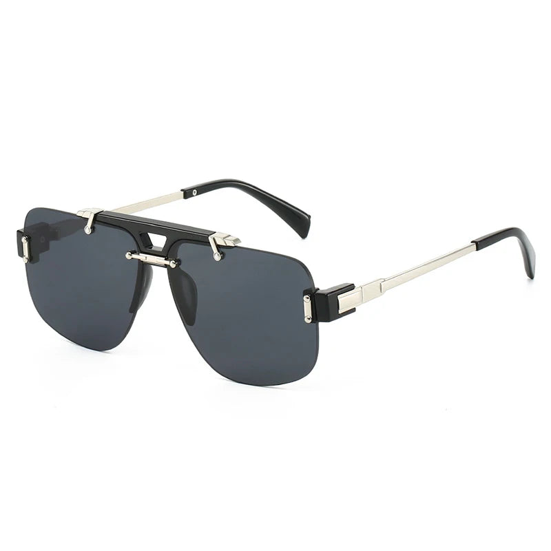 New Square Rimless Sunglasses