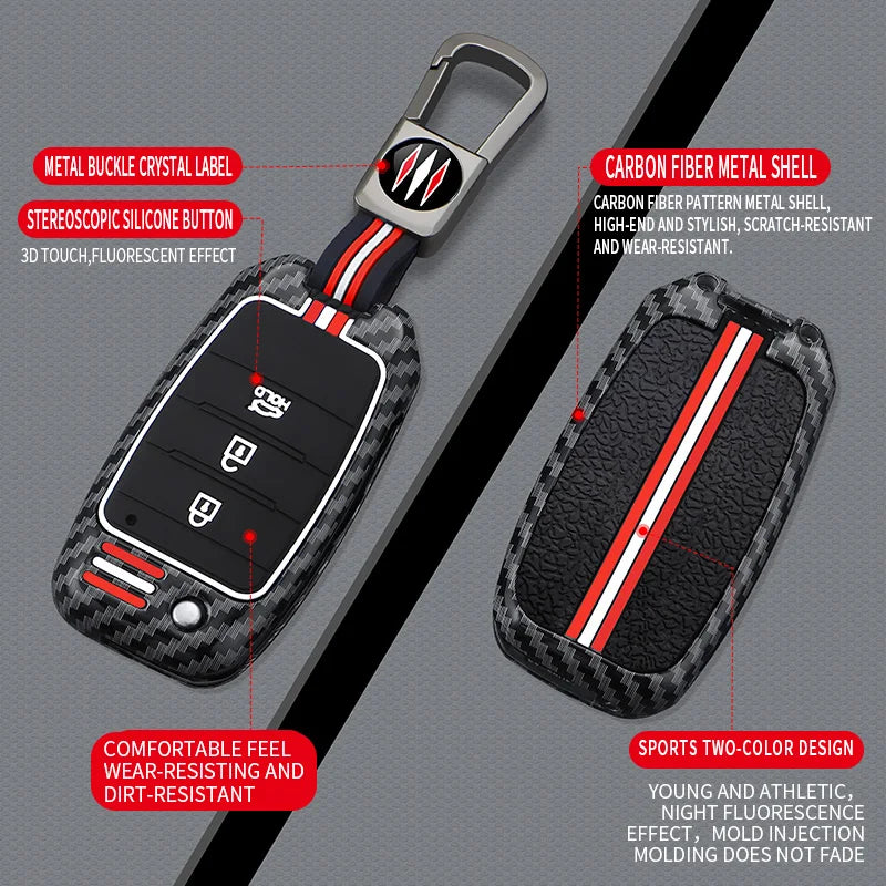 Car Key Case Cover Shell For Kia Carens Ceed