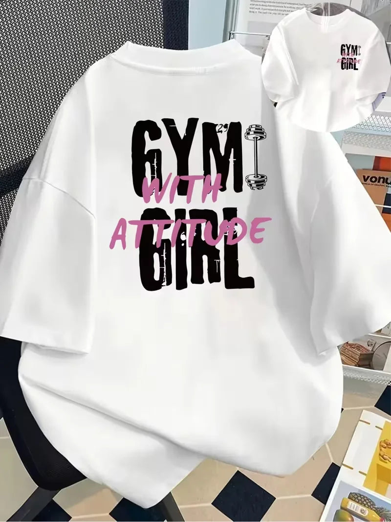 Tshirt Double-sided Short Sleeve Crew Neck Casual Top for SummerSpring