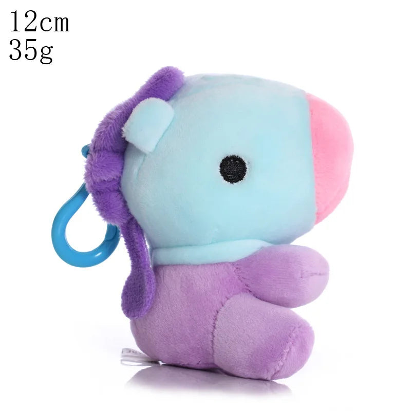 Cute  animal Cartoons Baby Pendant Plush keychain Toys