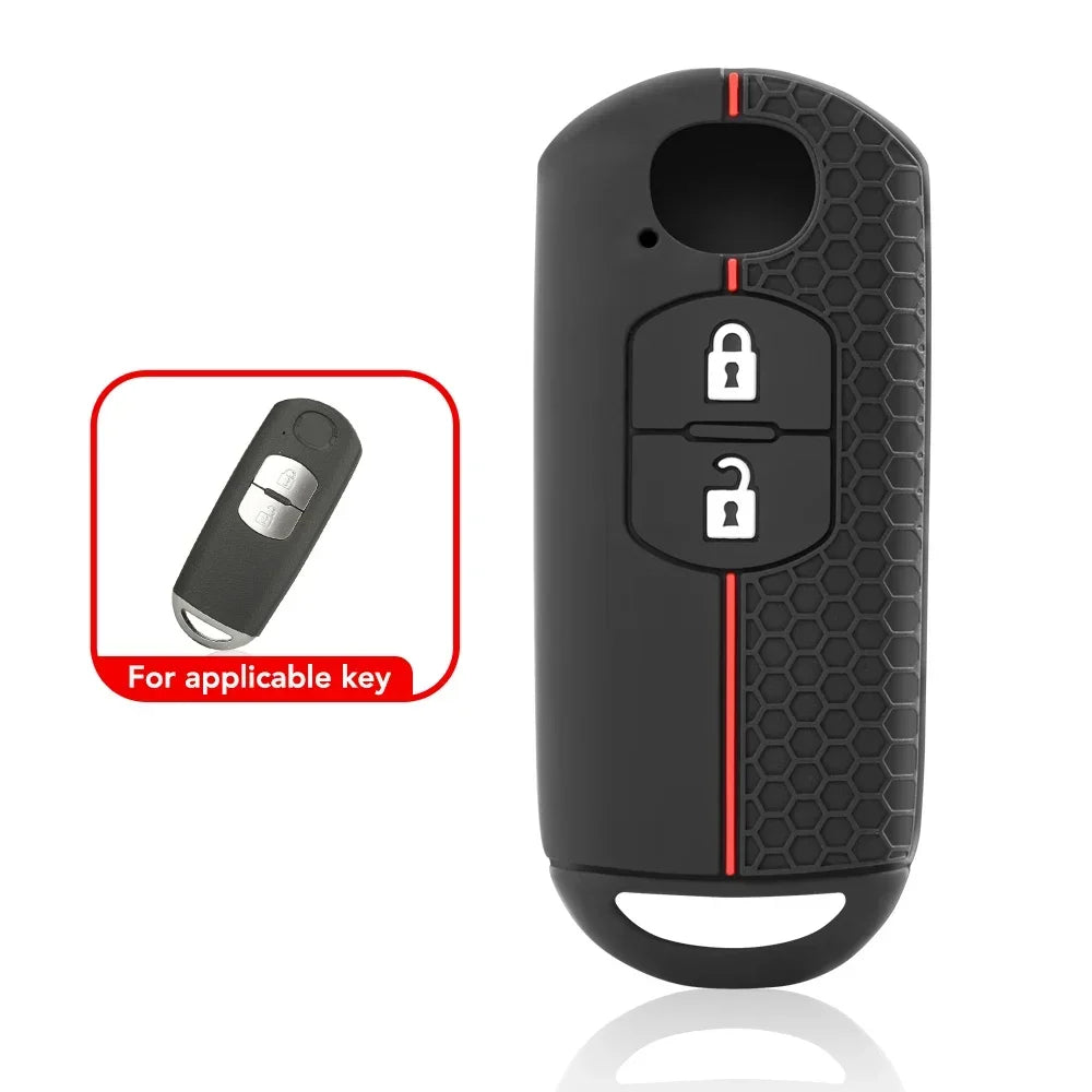 Keychain Silicone Car Key Cover Key Case for Mazda