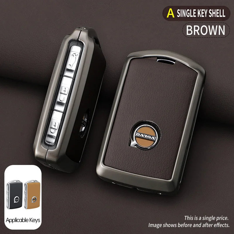Zine Alloy Car Key Case Shell Cover For Volvo XC60 Protection Accessory