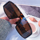 one piece arc rectangle black sunglasses