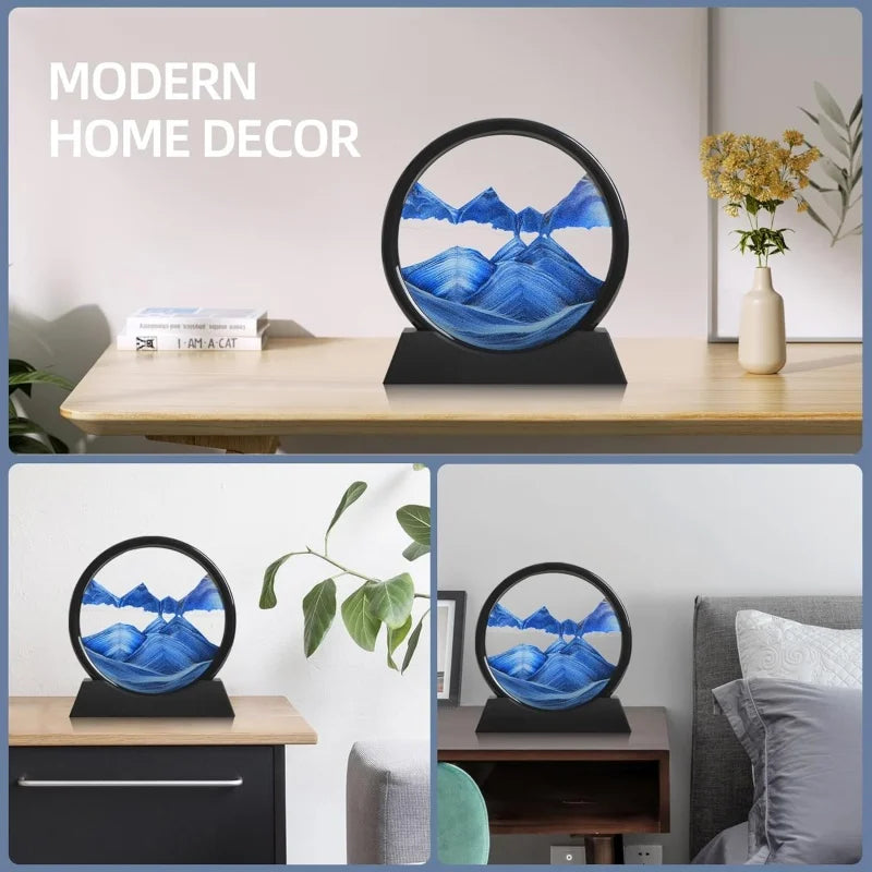 3D Hourglass Quicksand Moving Sand Art Picture