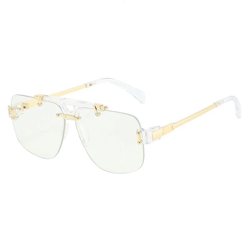 New Square Rimless Sunglasses