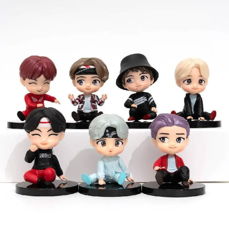 Bangtan Boys 7pcs/set Action Figures Doll Model