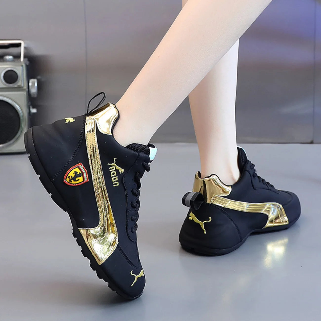 Men's leather surface casual shoes