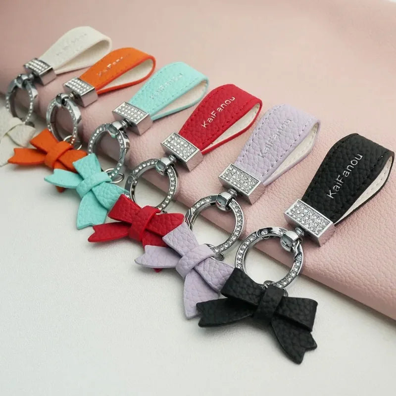 Key Holder Luxury Genuine Leather Keychain Matte Buckle Keys