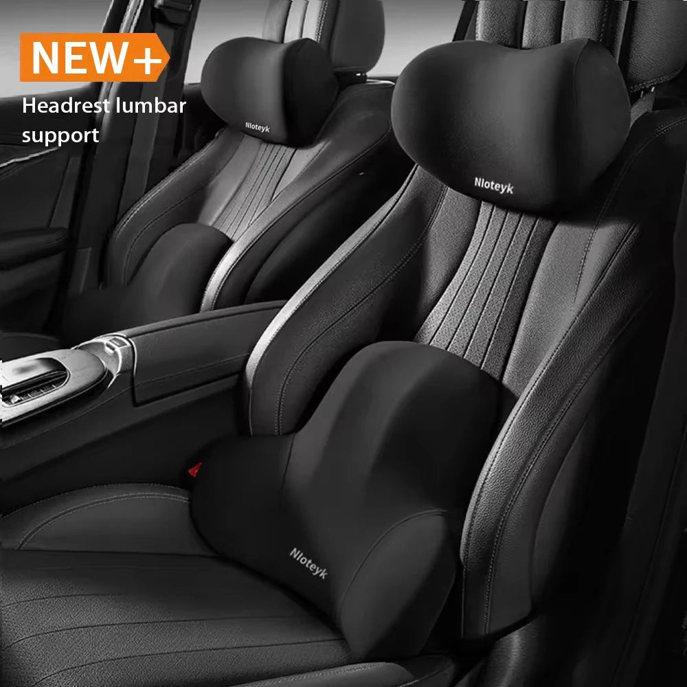 Memory Foam Car Neck Pillow Protective Lumbar Back Support