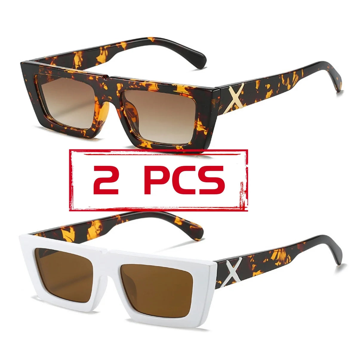 Small frame square personalised temples X modelling