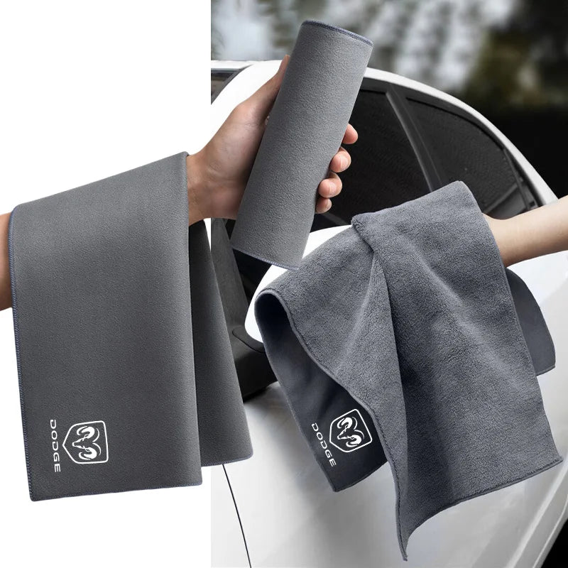 1Pcs Car High-end Microfiber Towel Car Wash Towel Detailing Cleaning Cloth For Dodge Ram 3500 4000 1500 2500 4500 Challenger