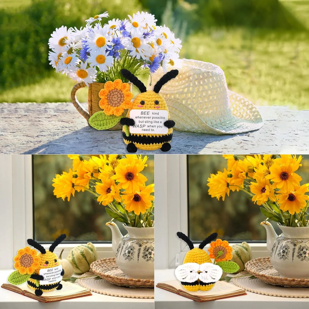 Handmade Mini Doll Funny Wool Gift for Friends or Lover Emotional Support Plant
