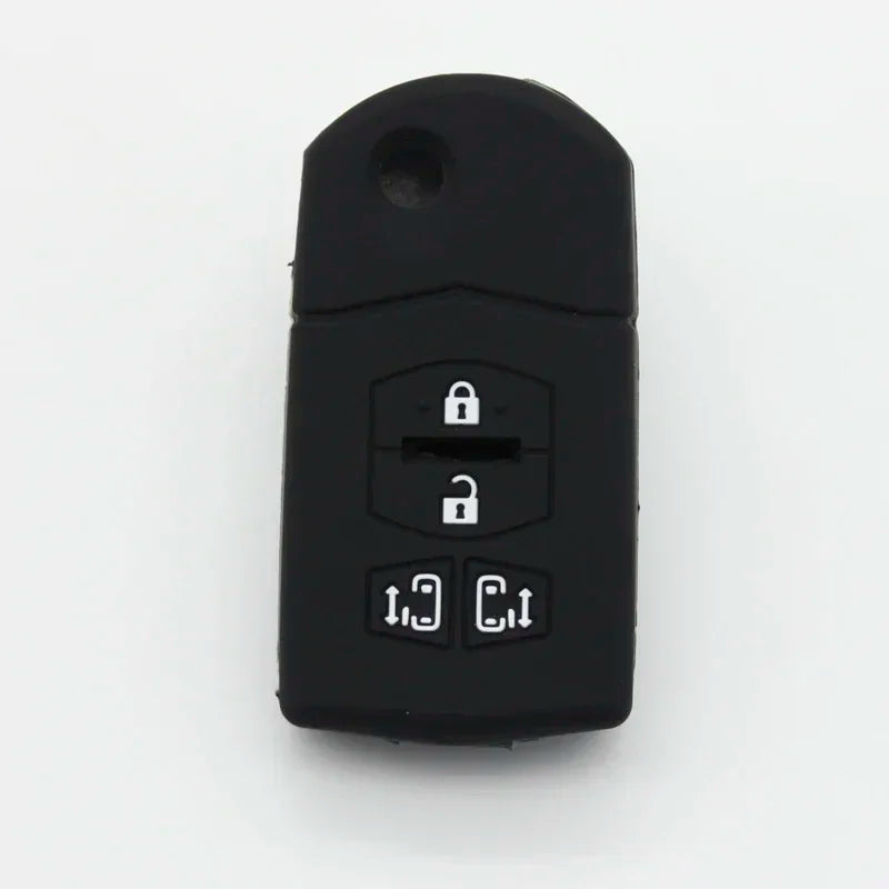 Xinyuexin 4 Buttons Flip Remote Key Shell for Mazda