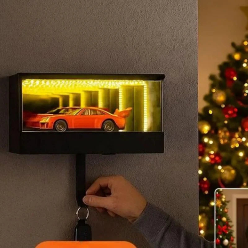 3D Printed Car Key Holder Wall Mount Key Organizer with Infinity LED