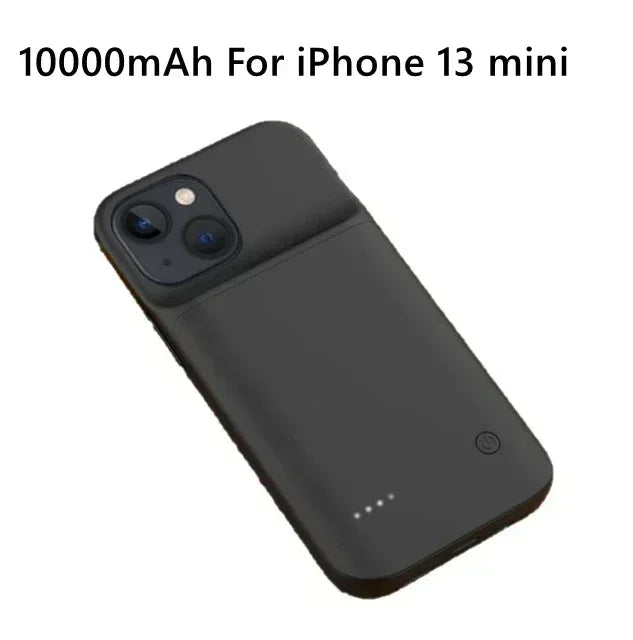 Battery Case for I-phone 12 11 14 13 15 16 Pro Max Mini Power Bank Charger Cover