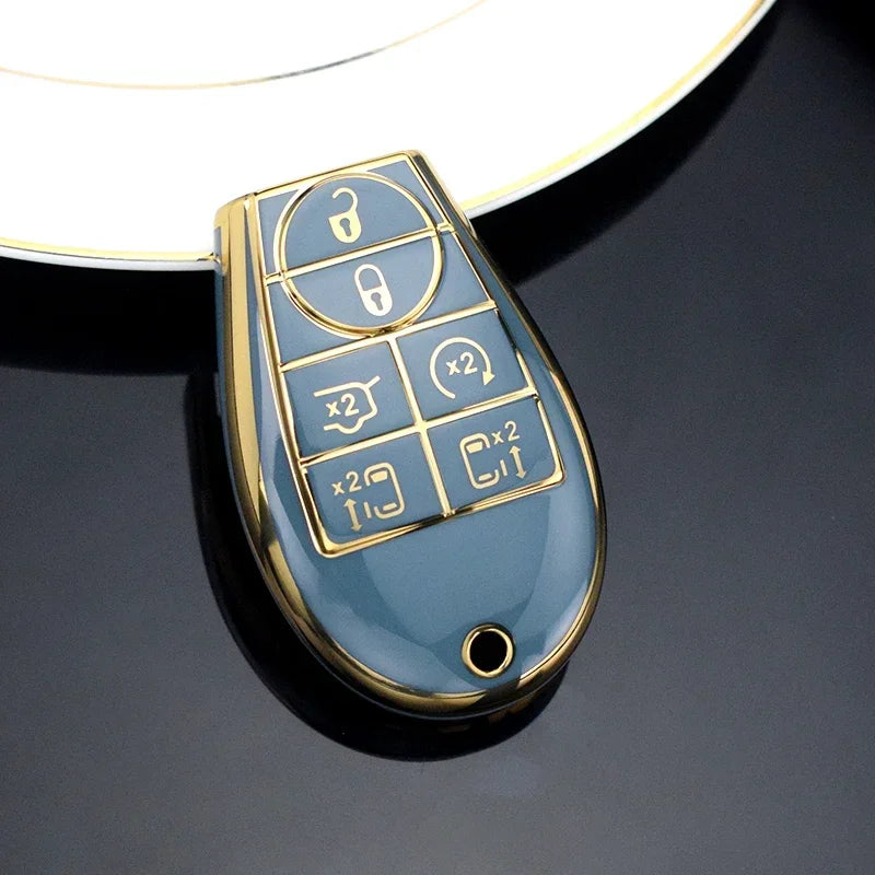 Soft TPU Car Key Cover Case Car Styling Protector For Chrysler Jeep