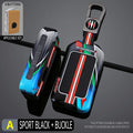 4 Buttons Racing Style Metal Car Key Case Fob Cover for Volvo