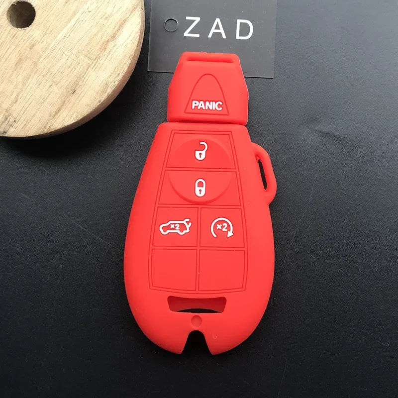 ZAD Silicone Car Key Cover Case for Jeep Grand Cherokee