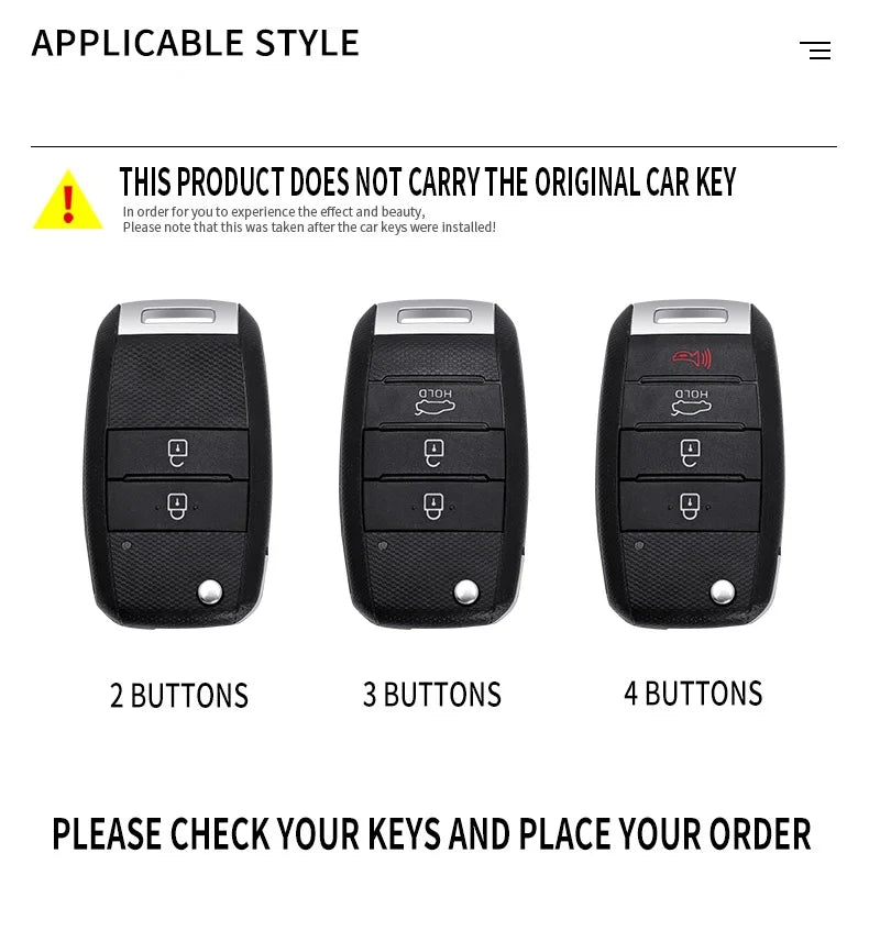 Car Key Case Cover Shell For Kia Carens Ceed