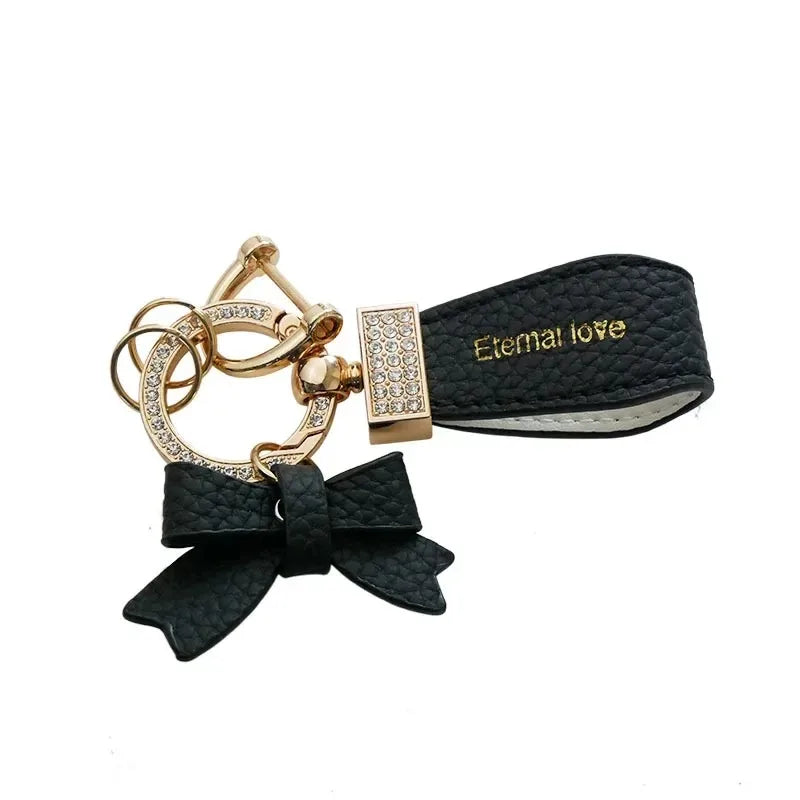 Key Holder Luxury Genuine Leather Keychain Matte Buckle Keys