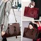 Luxury Vintage Women's Crocodile Pattern Handbag Large Capacity Tote Bag Leather Business Shoulder Bag For Female