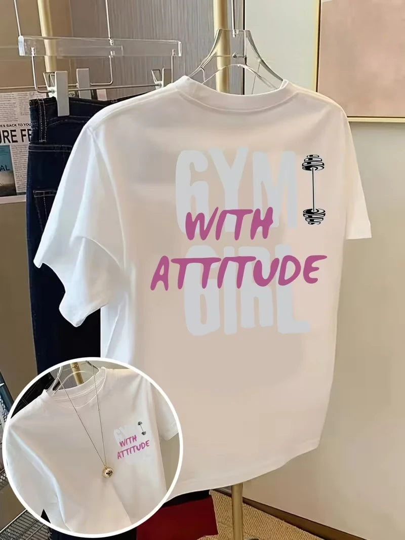Tshirt Double-sided Short Sleeve Crew Neck Casual Top for SummerSpring