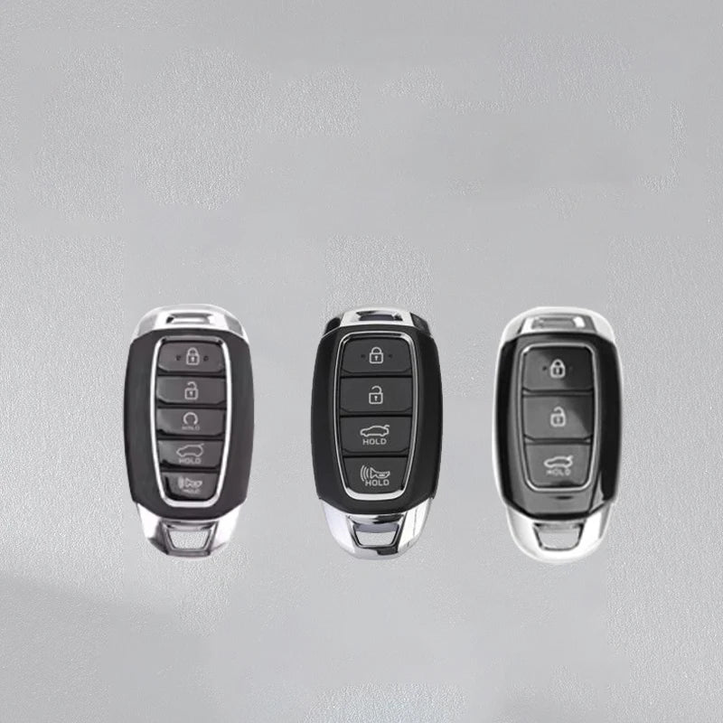 New Leather Car Smart Remote Key Case For Hyundai Performance Elantra GT Kona Santa Fe Veloster Auto Styling Protect Cover Shell