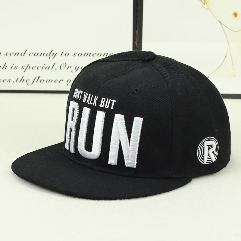 Funky Men's Letter Embroidery Tide All-match Flat Brim Baseball Cap Hip-hop Hat