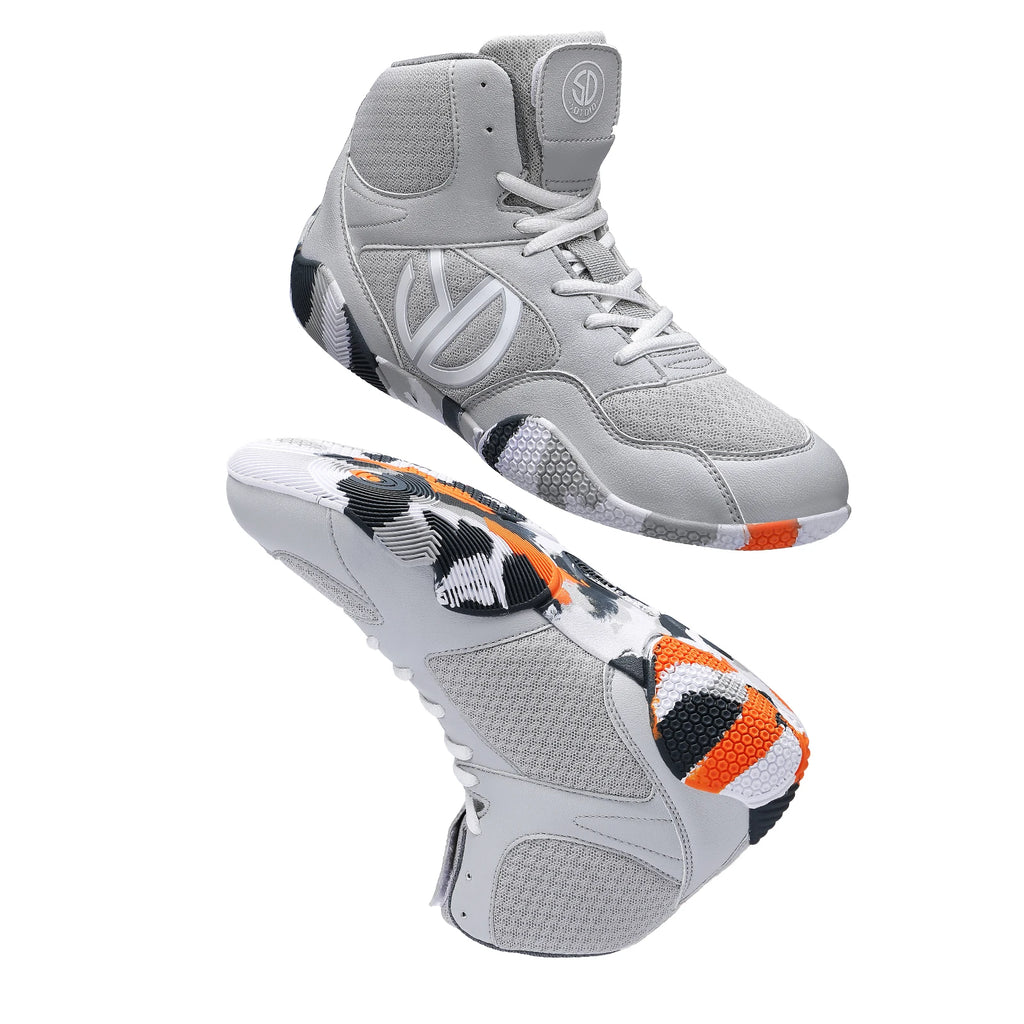 Men's Large Wrestling Shoes Mesh Breathable Boxing Shoes Anti Slip Wear Resistant Sneaker
