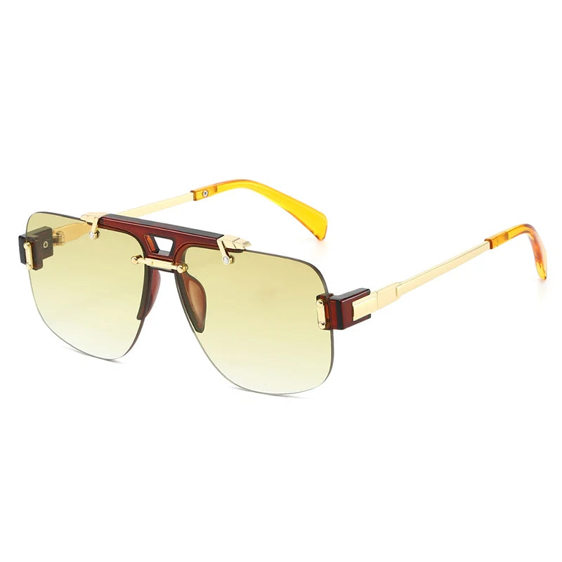 New Square Rimless Sunglasses