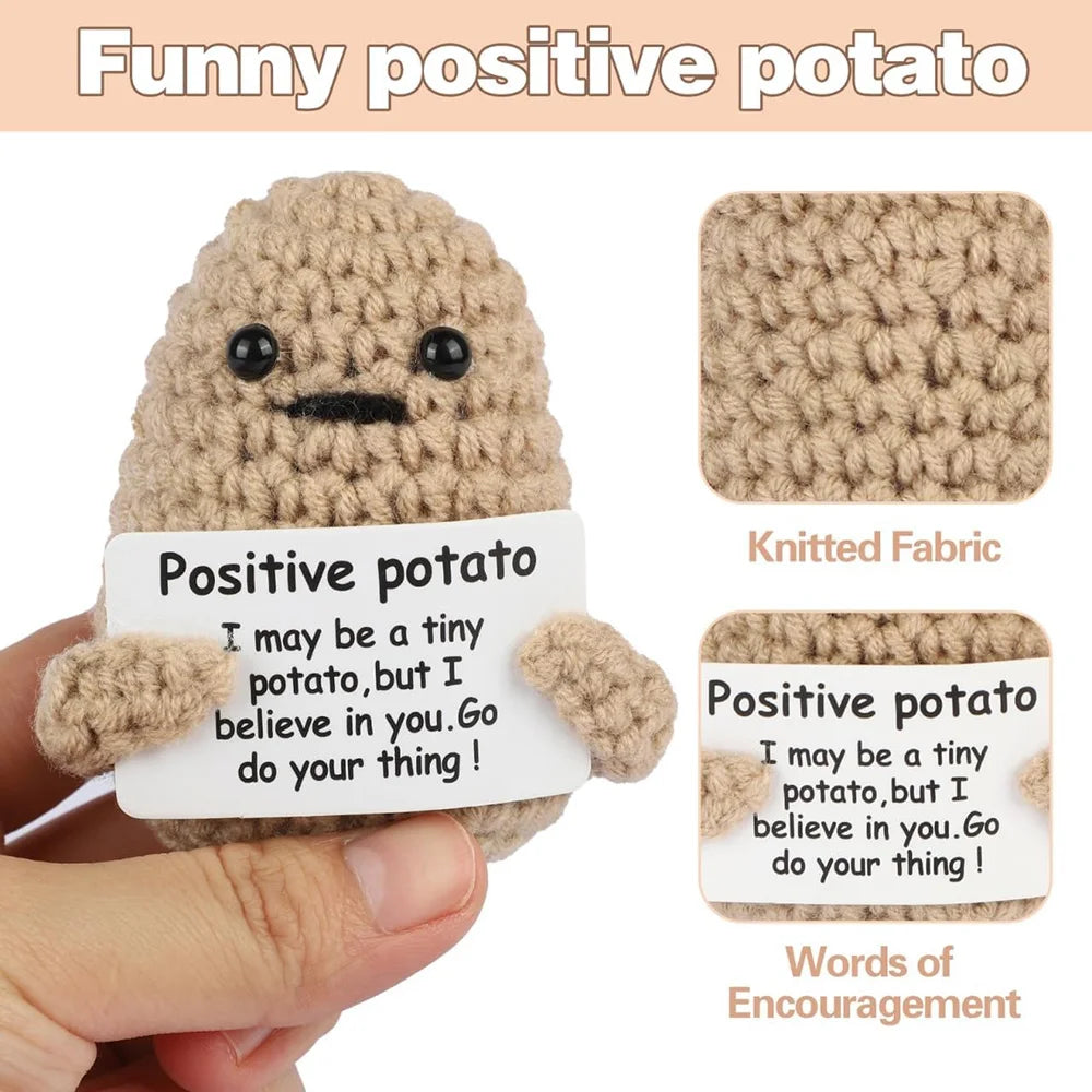 Handmade Mini Doll Funny Wool Gift for Friends or Lover Emotional Support Plant
