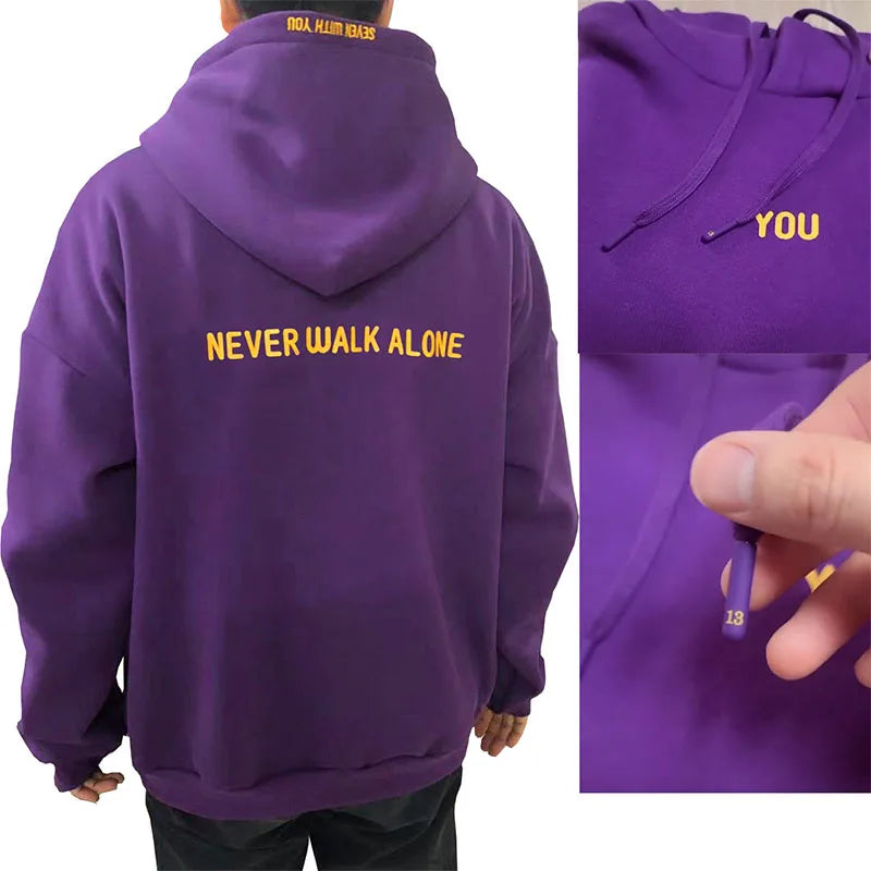 2024 Original  Hoodie Printed Seven With You 13 You Never Walk Alone