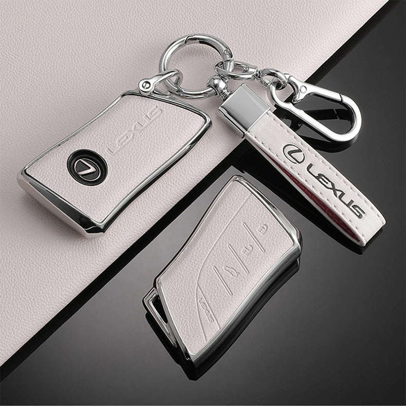 Leather Car Smart Remote Key Case Cover For Lexus