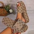 New Women Slippers Summer Fashion Platform Sandals Thick Sole Solid Color Slippers