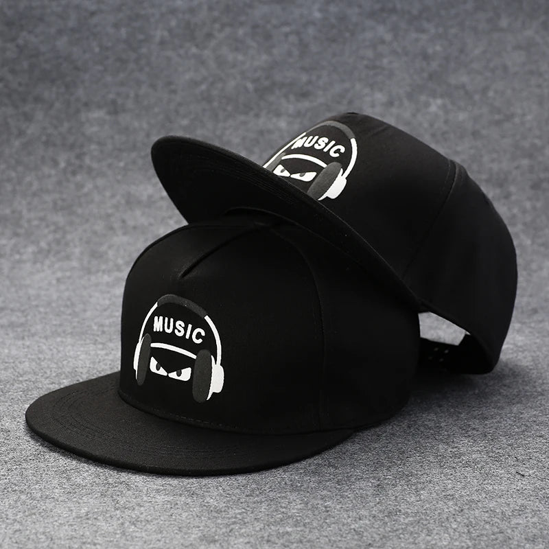 Funky Men's Letter Embroidery Tide All-match Flat Brim Baseball Cap Hip-hop Hat