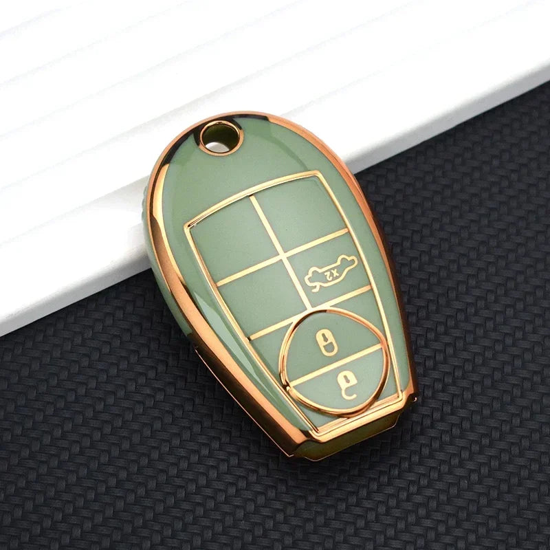Soft TPU Car Key Cover Case Car Styling Protector For Chrysler Jeep