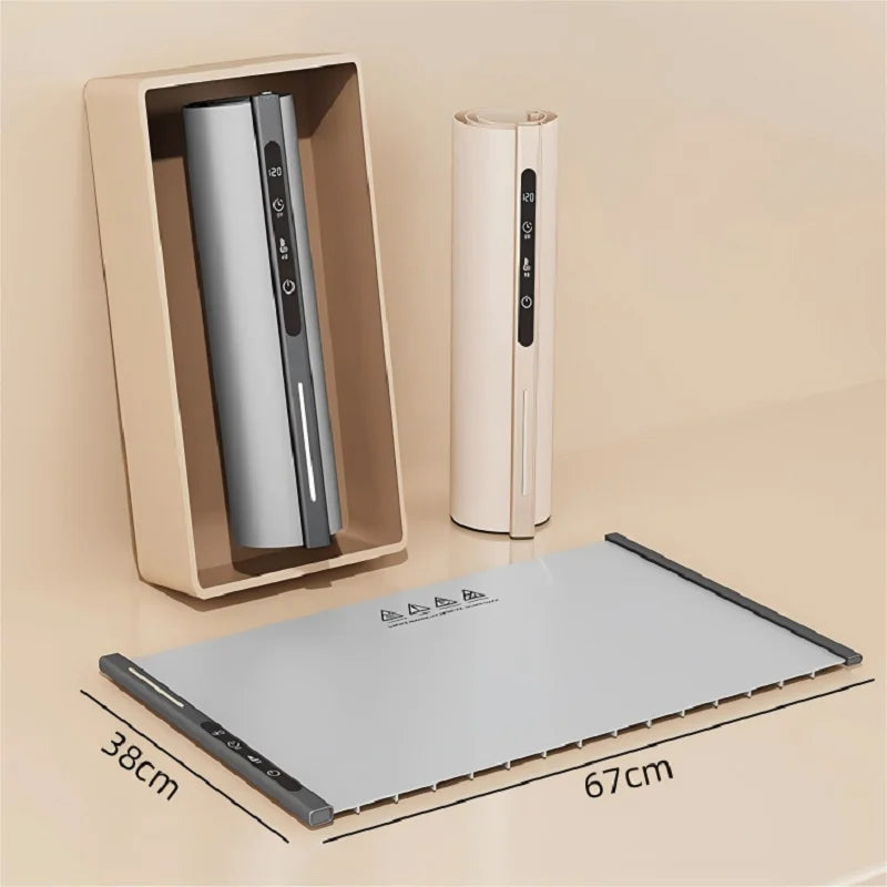Electric Warming Tray Foldable Food Warmer Mat with 3 Tem Setting Fast