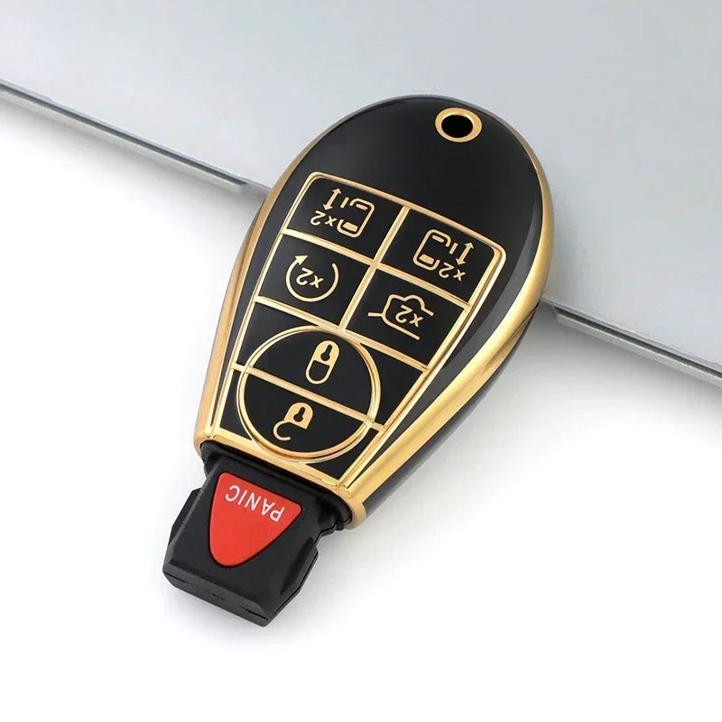 Soft TPU Car Key Cover Case Car Styling Protector For Chrysler Jeep