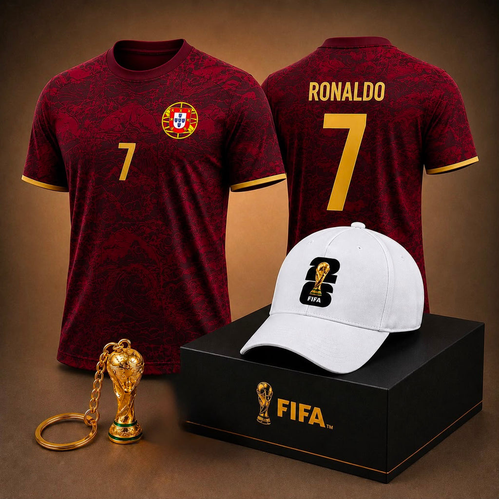 FIFA World Cup 2026 Jersey & Cap Gift Set | Premium Graphic Tee Bundle