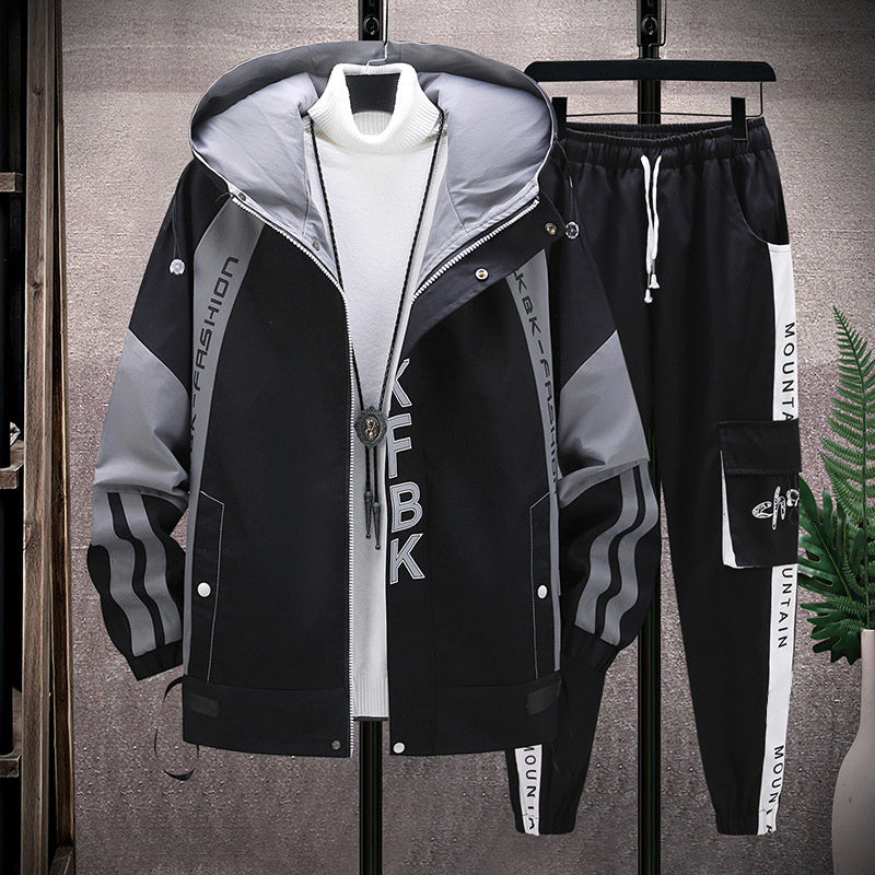 New Men's Casual Sports Jacket Suit