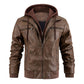 Men Leather Jacket Motorcycle Jacket Waterproof Windproof