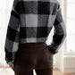 Plaid Pattern Teddy Jacket
