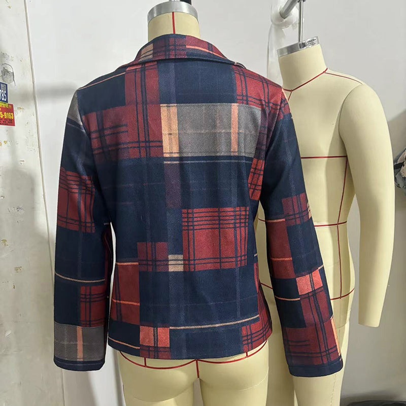 Vintage Women's Blazer With Stand Collar